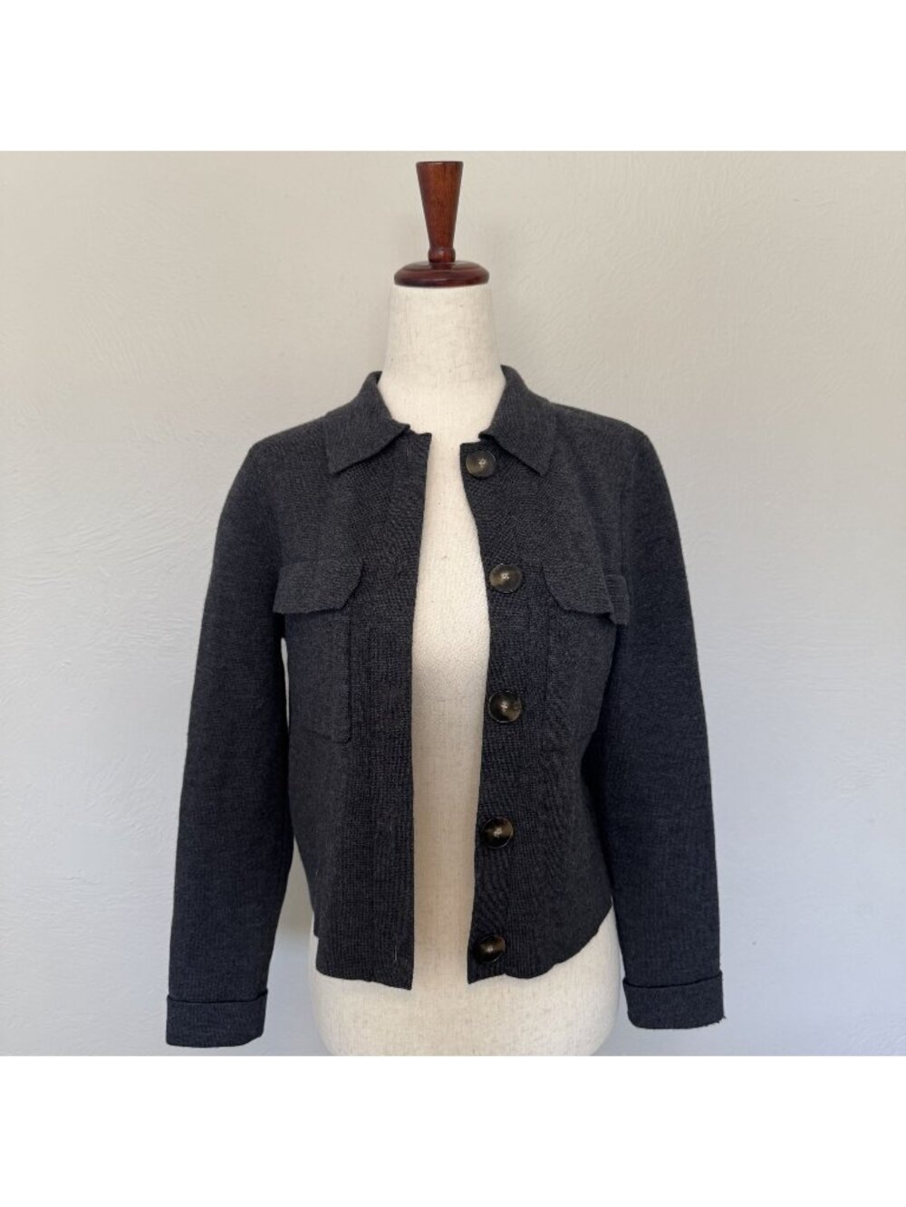 Sezane Betty Cardigan Gray Size XS